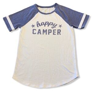 Grayson Threads Happy Camper Baseball Tee